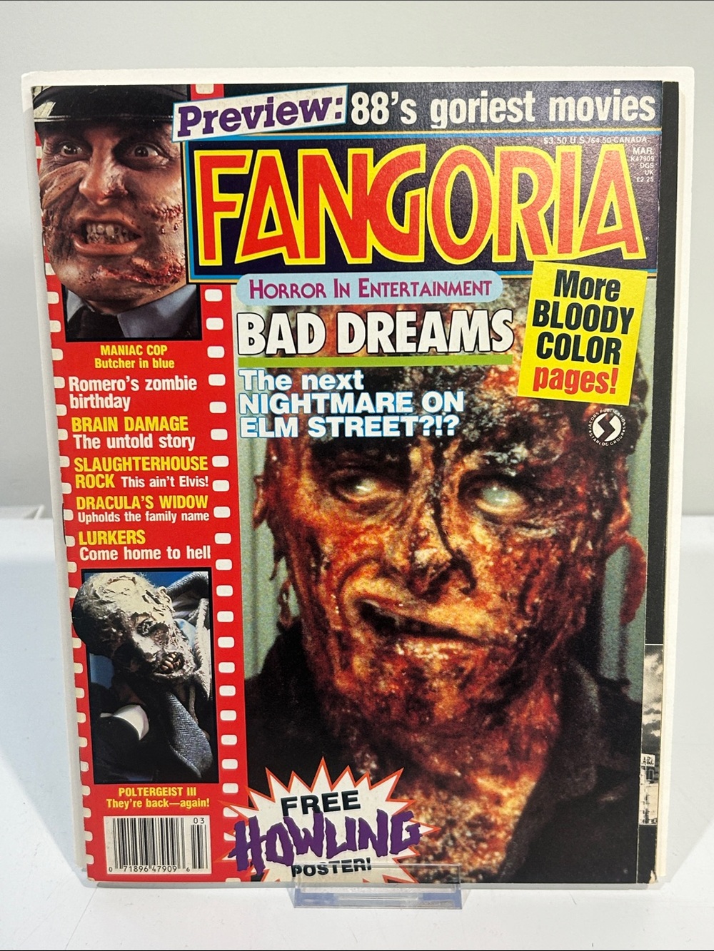 Fangoria #72 [Mar ‘88] Bad Dreams cover [Vintage 80s/90s Horror Magazine]